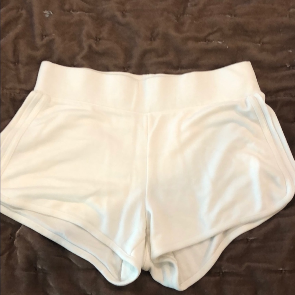 White Athleta Soft Shorts